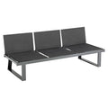 Hagebenk Rasmus Modular aluminium/textilen 210 cm forfra