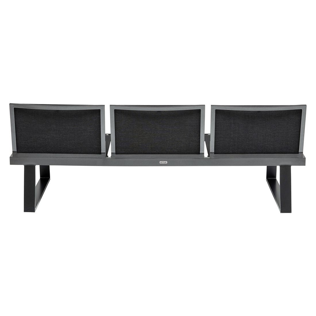 Hagebenk Rasmus Modular aluminium/textilen 210 cm nærbilde av tekstilene