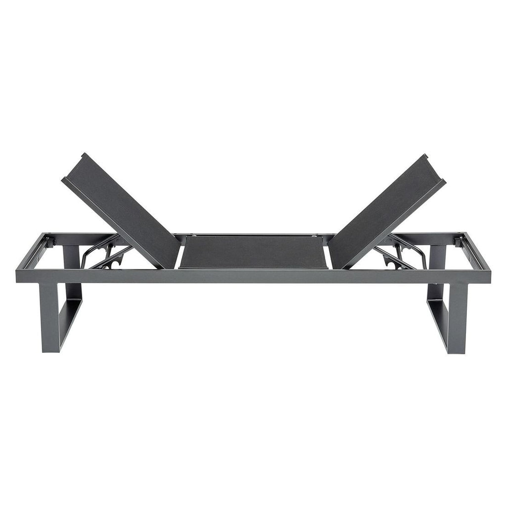Hagebenk Rasmus Modular aluminium/textilen 222 cm visning av relaxfunksjon