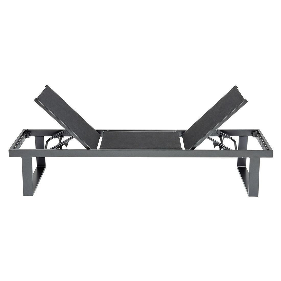 Hagebenk Rasmus Modular aluminium/textilen 222 cm visning av relaxfunksjon