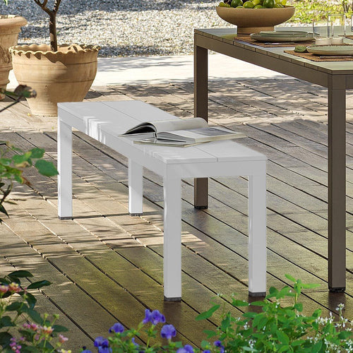 Hagebenk Rio 3-seter aluminium 195 cm - Nardi bakside