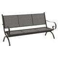 Hagebenk Romeo 170 cm smijern antikk brun forfra