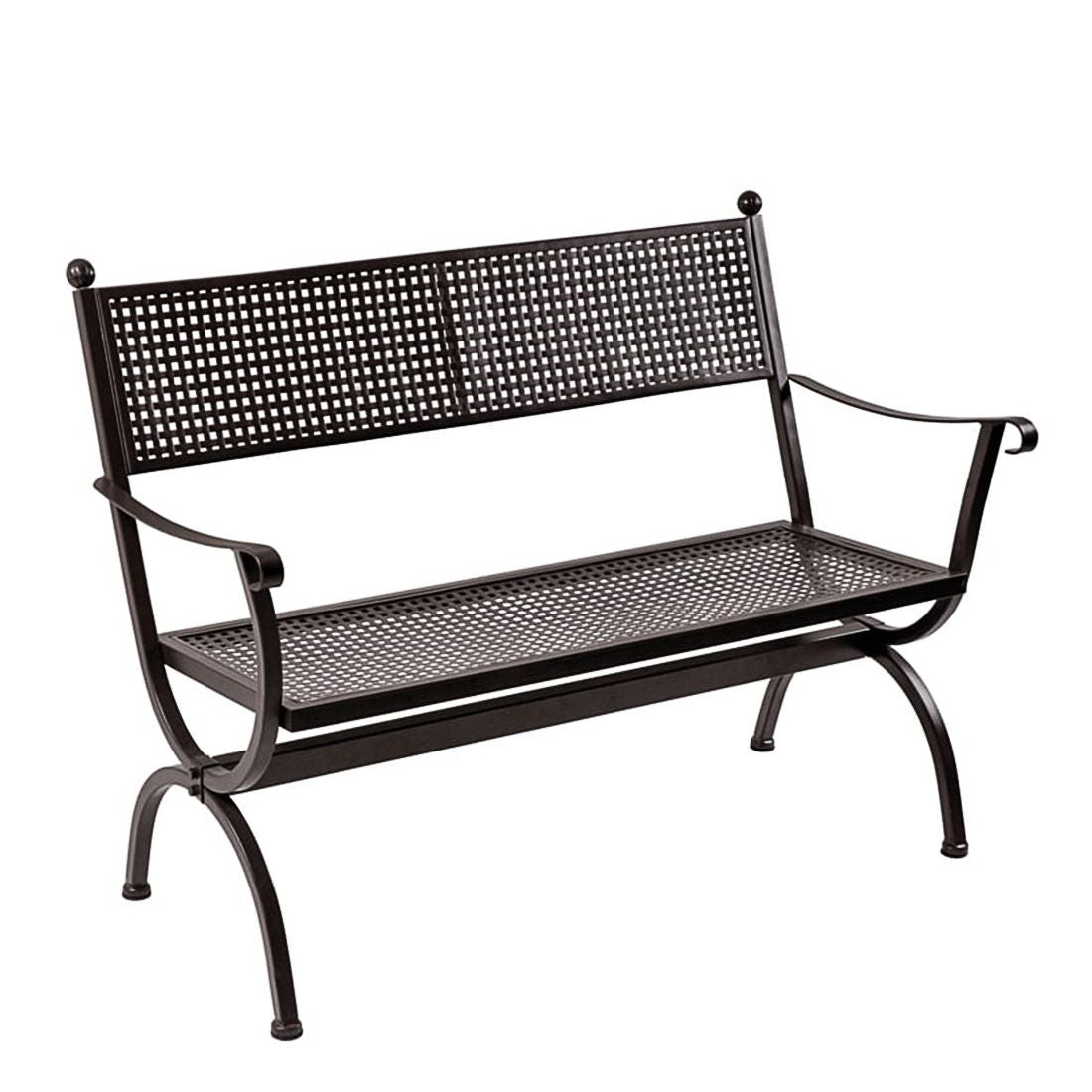 Hagebenk Romeo smijern 122 cm brun sett forfra