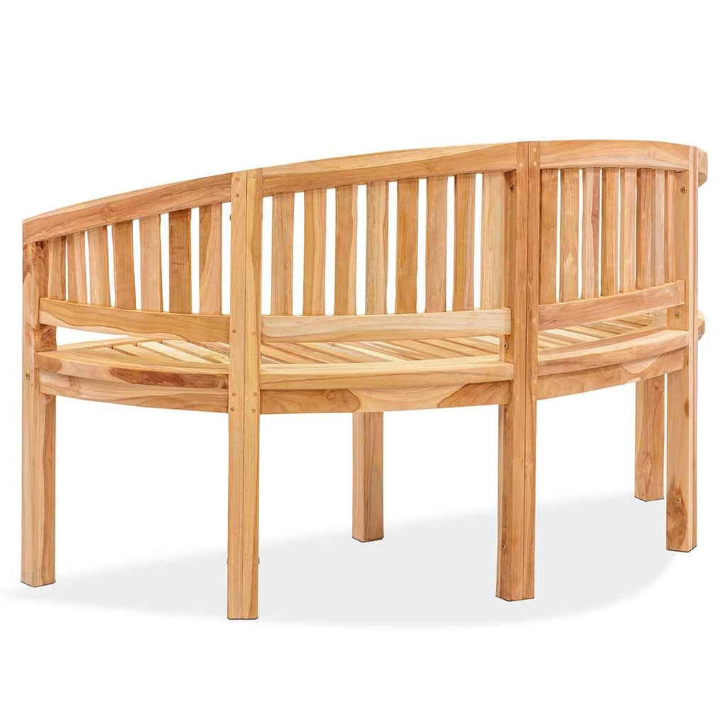 Montert Hagebenk Sandiego 150 cm teak natur i hage