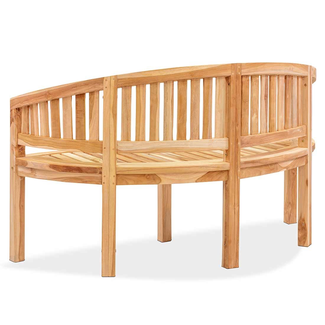 Montert Hagebenk Sandiego 150 cm teak natur i hage