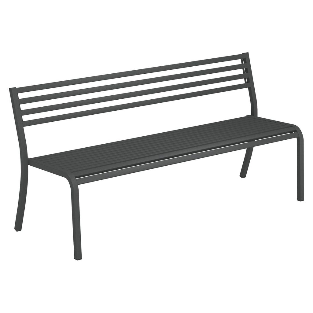 Hagebenk Segno stål stabelbar 168 cm forfra