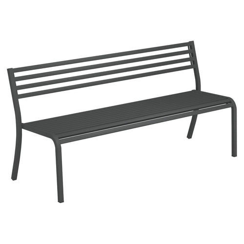 Hagebenk Segno stål stabelbar 168 cm forfra