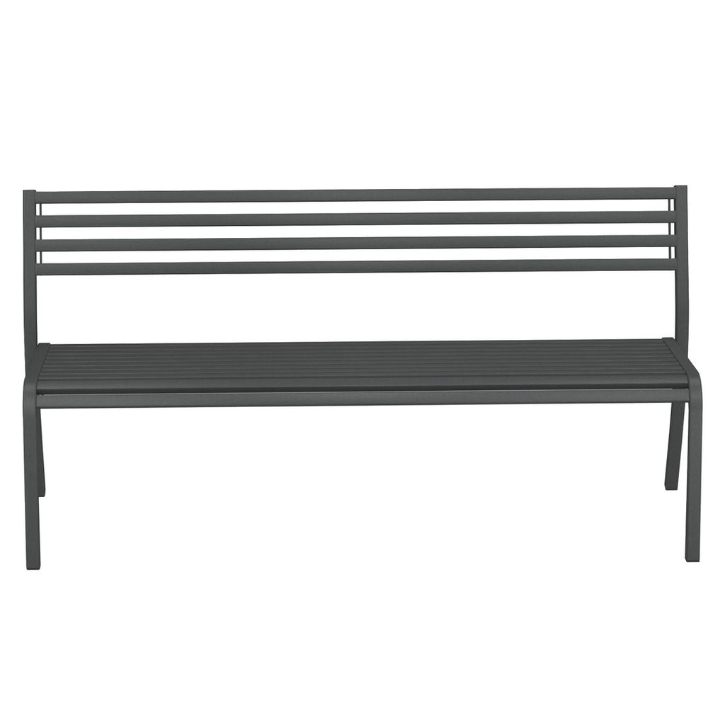 Hagebenk Segno stål stabelbar 168 cm bakside