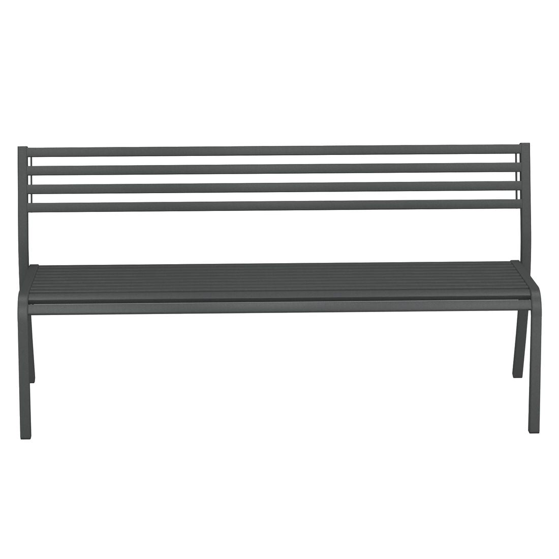 Hagebenk Segno stål stabelbar 168 cm bakside