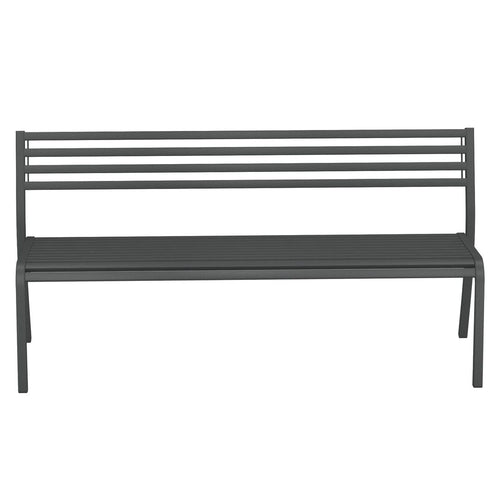 Hagebenk Segno stål stabelbar 168 cm bakside