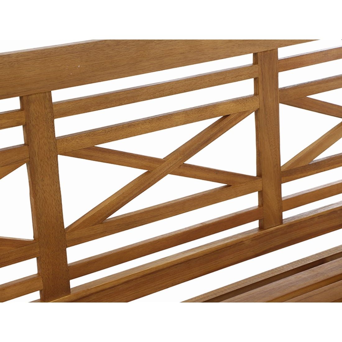 Hagebenk Westport akasie 150 cm - Siena Garden på terrasse