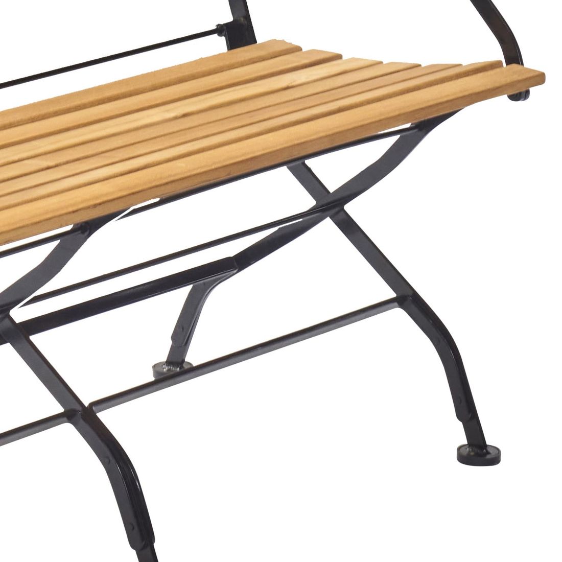 Oversiktsbilde av Hagebenk Wimbledon sammenleggbar stål/teak