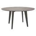 Hagebord Ø134 cm aluminium/Silverstar 2.0 antrasitt fra Stern sett forfra