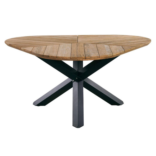 Hagebord 150x160 cm aluminium/resirkulert teak - OUTLIV bakside