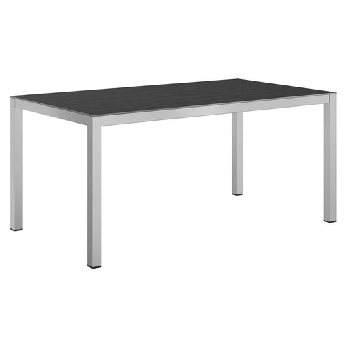 Hagebord 160x90 cm aluminium/Dekton keramikk - OUTLIV forfra