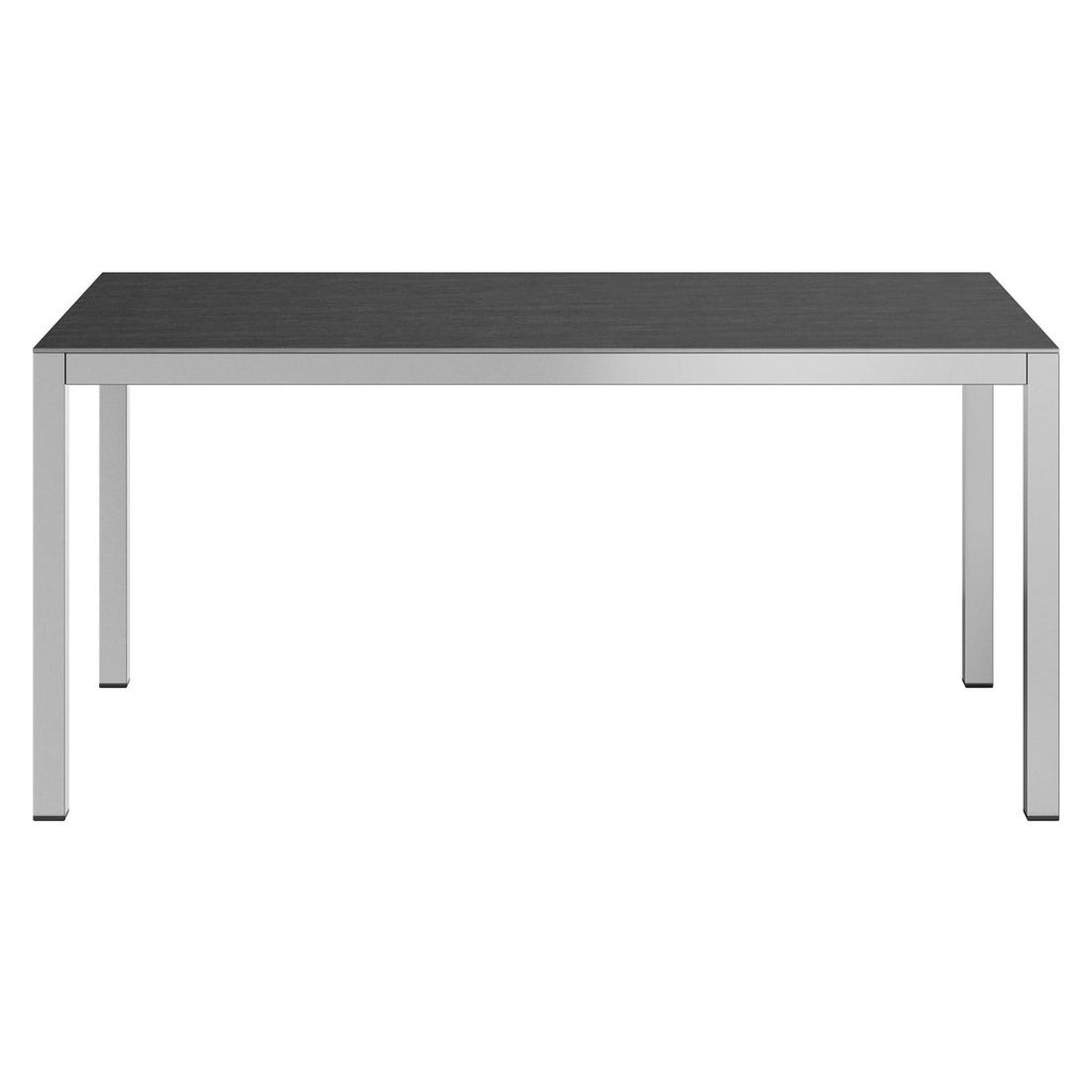 Detalj av bordplate på Hagebord 160x90 cm aluminium/Dekton keramikk - OUTLIV
