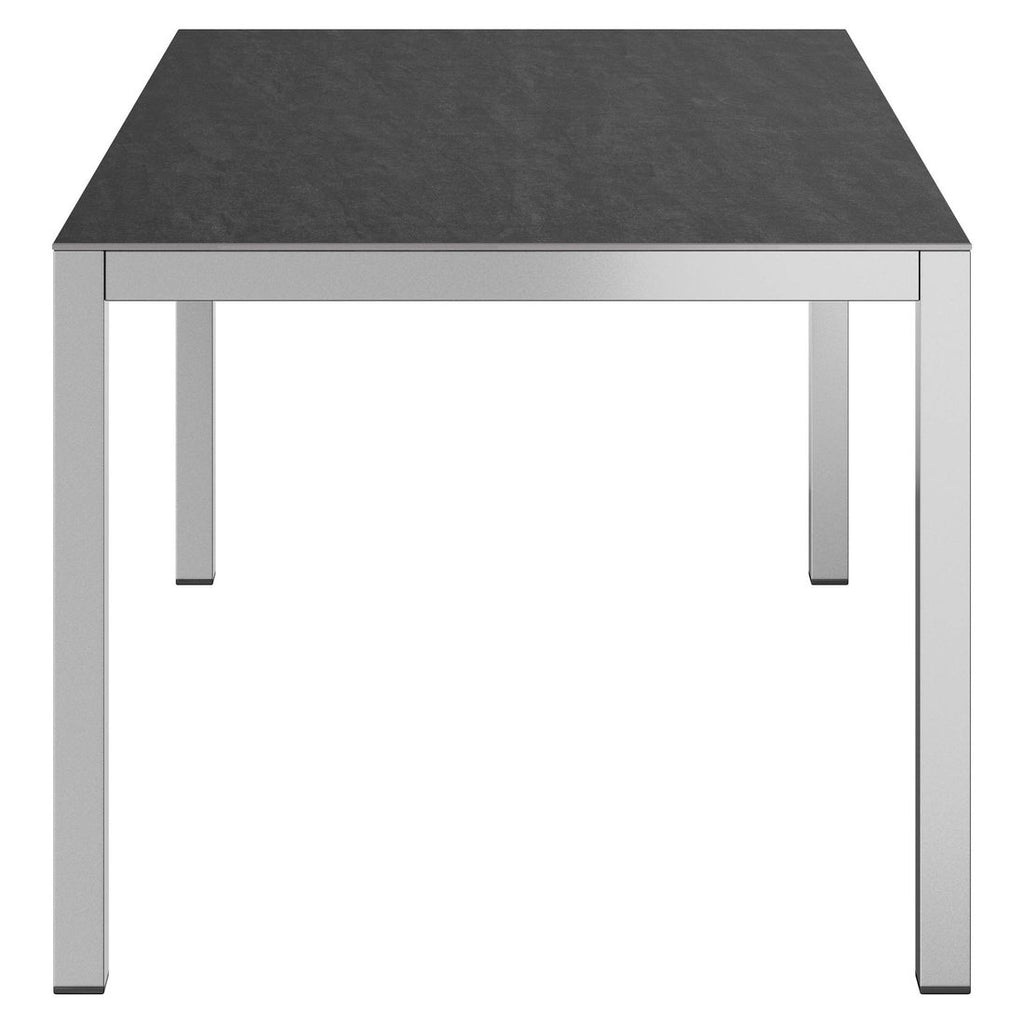 Nærbilde av aluminiumunderstell på Hagebord 160x90 cm aluminium/Dekton keramikk - OUTLIV