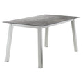 Hagebord aluminium/HPL 160x90 cm grafitt - Sieger forfra