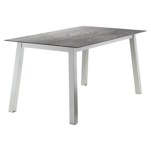 Hagebord aluminium/HPL 160x90 cm grafitt - Sieger forfra
