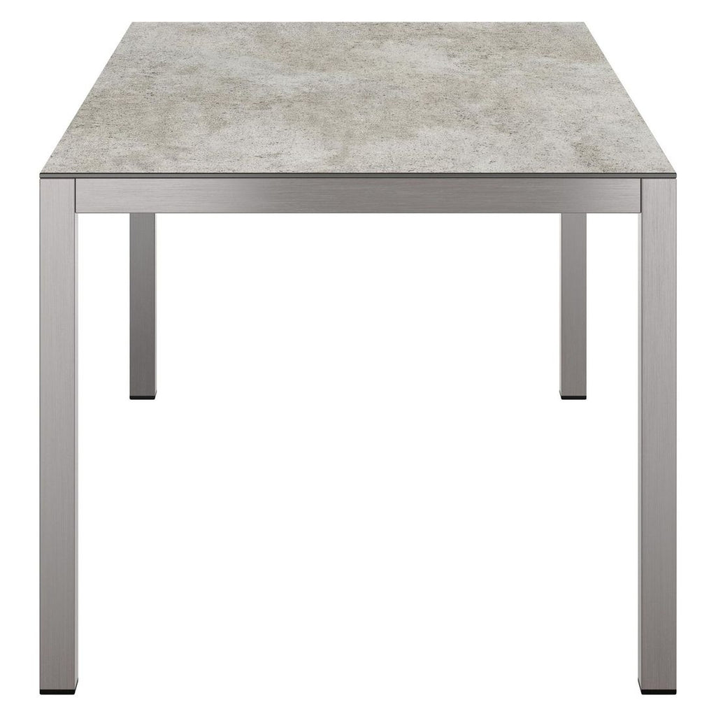 Nærbilde av ben på Hagebord 160x90 cm rustfritt stål/Dekton - OUTLIV
