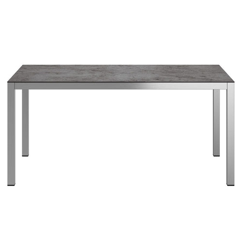Hagebord 160x90 cm rustfritt stål/glasskeramikk - OUTLIV bakside