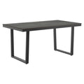 Hagebord 160x90 cm rustfritt stål HPL antrasitt forfra