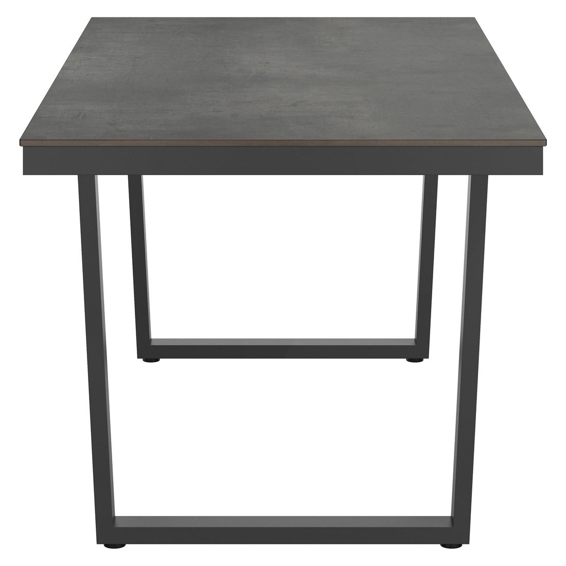 Montert Hagebord 160x90 cm rustfritt stål HPL antrasitt på terrasse