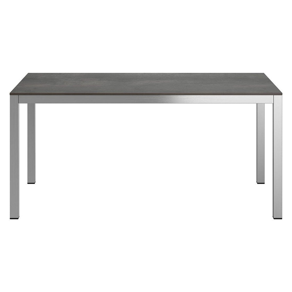 Hagebord 160x90 cm rustfritt stål HPL OUTLIV bakside