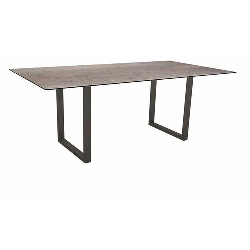 Hagebord 200x100 cm aluminium Silverstar 2.0 Stern for utebruk i hage