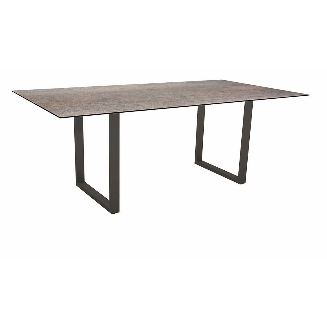 Hagebord 200x100 cm aluminium Silverstar 2.0 Stern for utebruk i hage