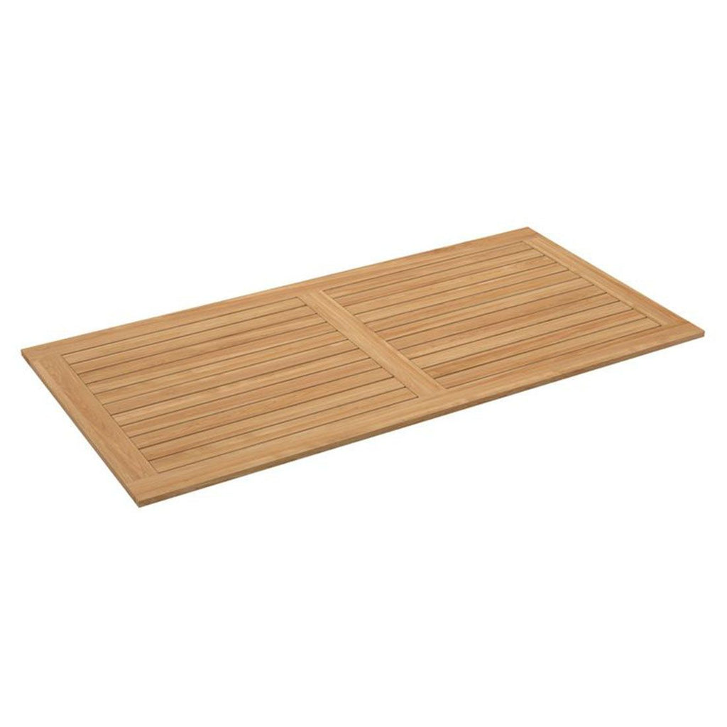 Nærbilde av aluminiumsramme på Hagebord aluminium/teak 200x100 cm antrasitt - Stern