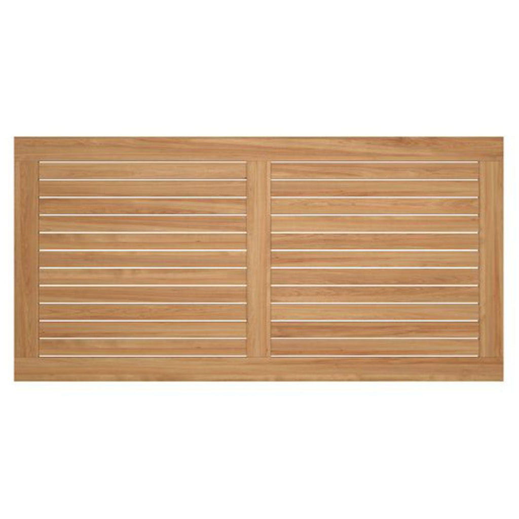 Vinkelbilde av Hagebord aluminium/teak 200x100 cm antrasitt - Stern