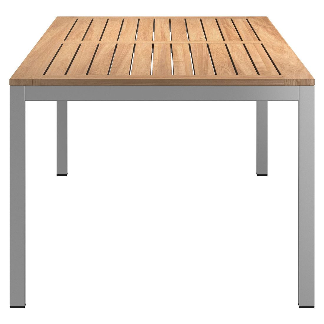 Nærbilde av aluminiumsramme på Hagebord 220x100 cm aluminium/teak - OUTLIV