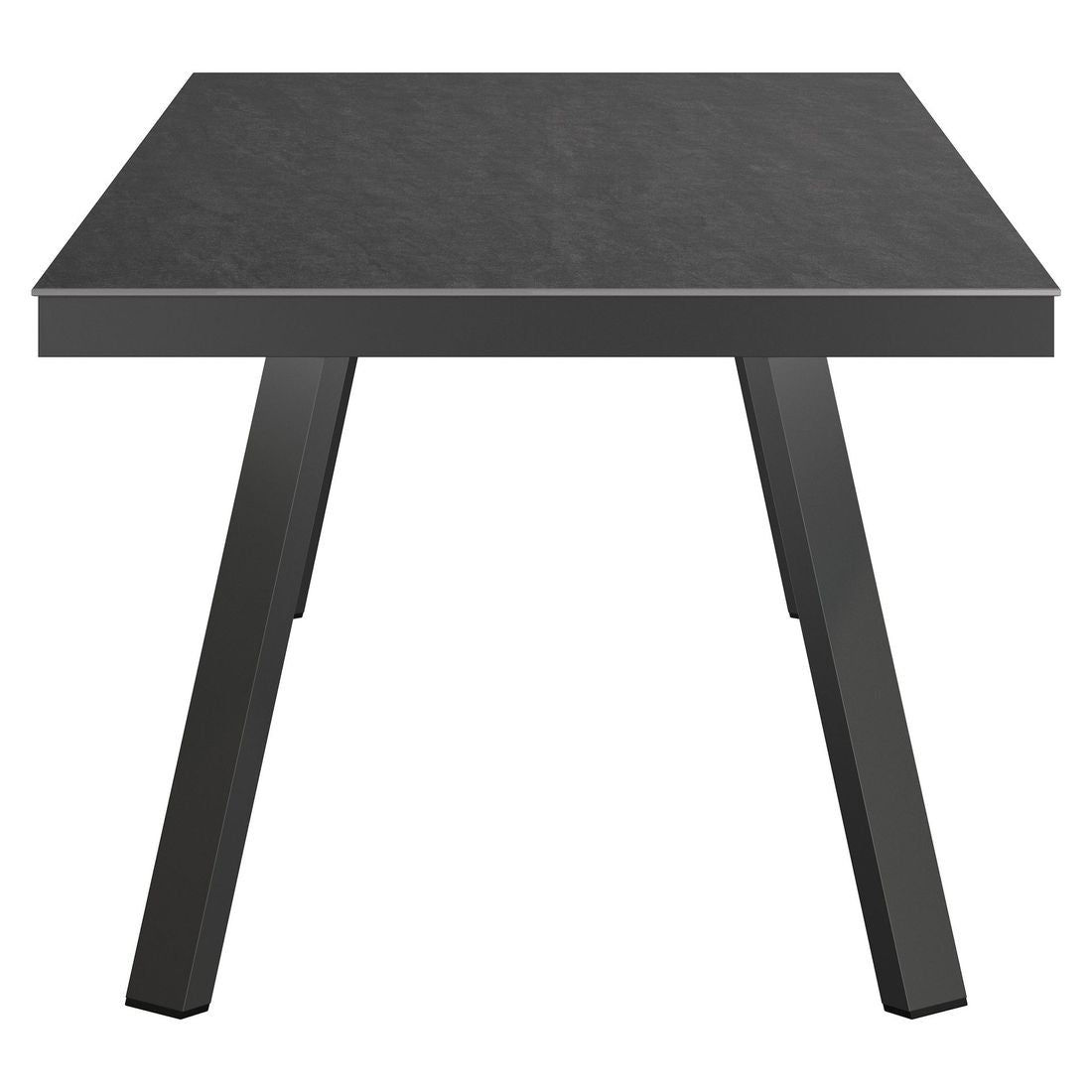 Montert Hagebord 220x100 cm aluminium/Dekton antrasitt i hage