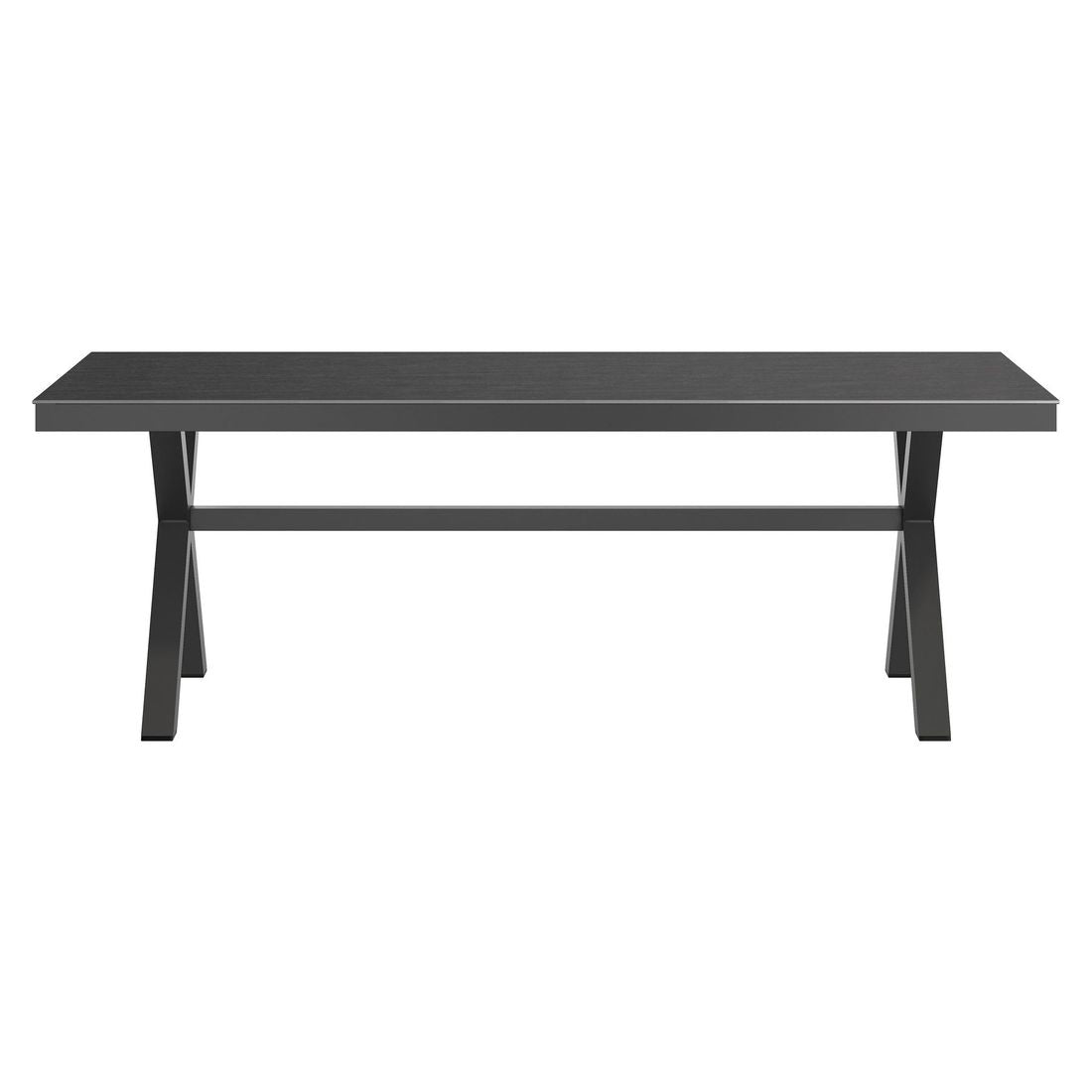 Hagebord 220x100 cm aluminium/Dekton antrasitt - OUTLIV detalj av bordplate