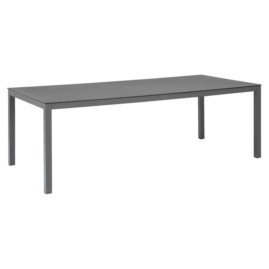 Hagebord 220x100 cm aluminium/glasskeramikk - OUTLIV forfra