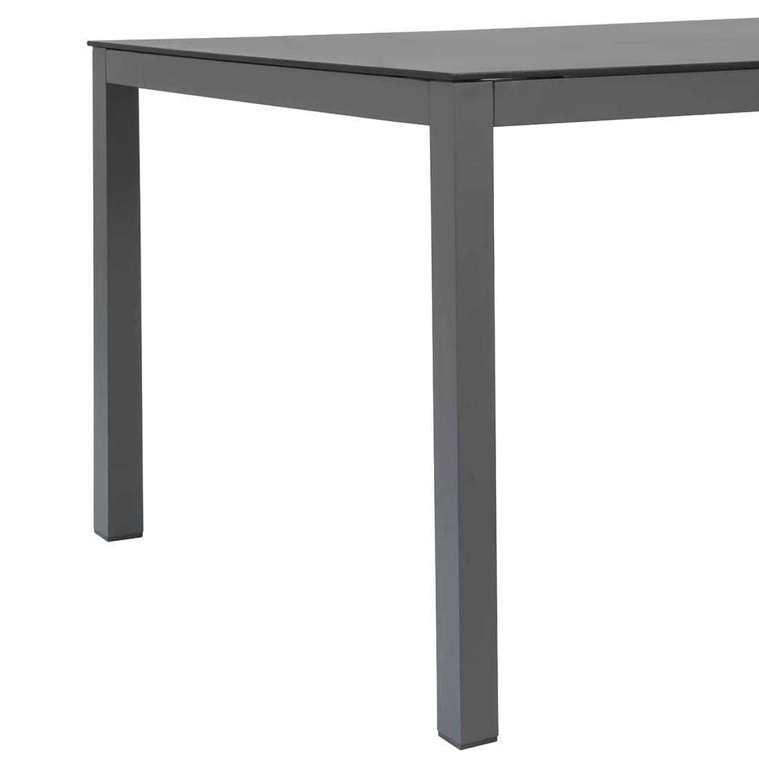 Nærbilde av aluminiumsramme på Hagebord 220x100 cm aluminium/glasskeramikk - OUTLIV