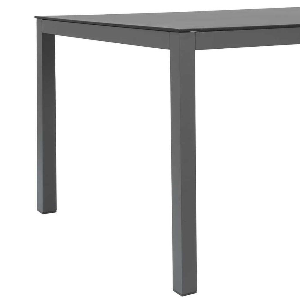 Nærbilde av aluminiumsramme på Hagebord 220x100 cm aluminium/glasskeramikk - OUTLIV