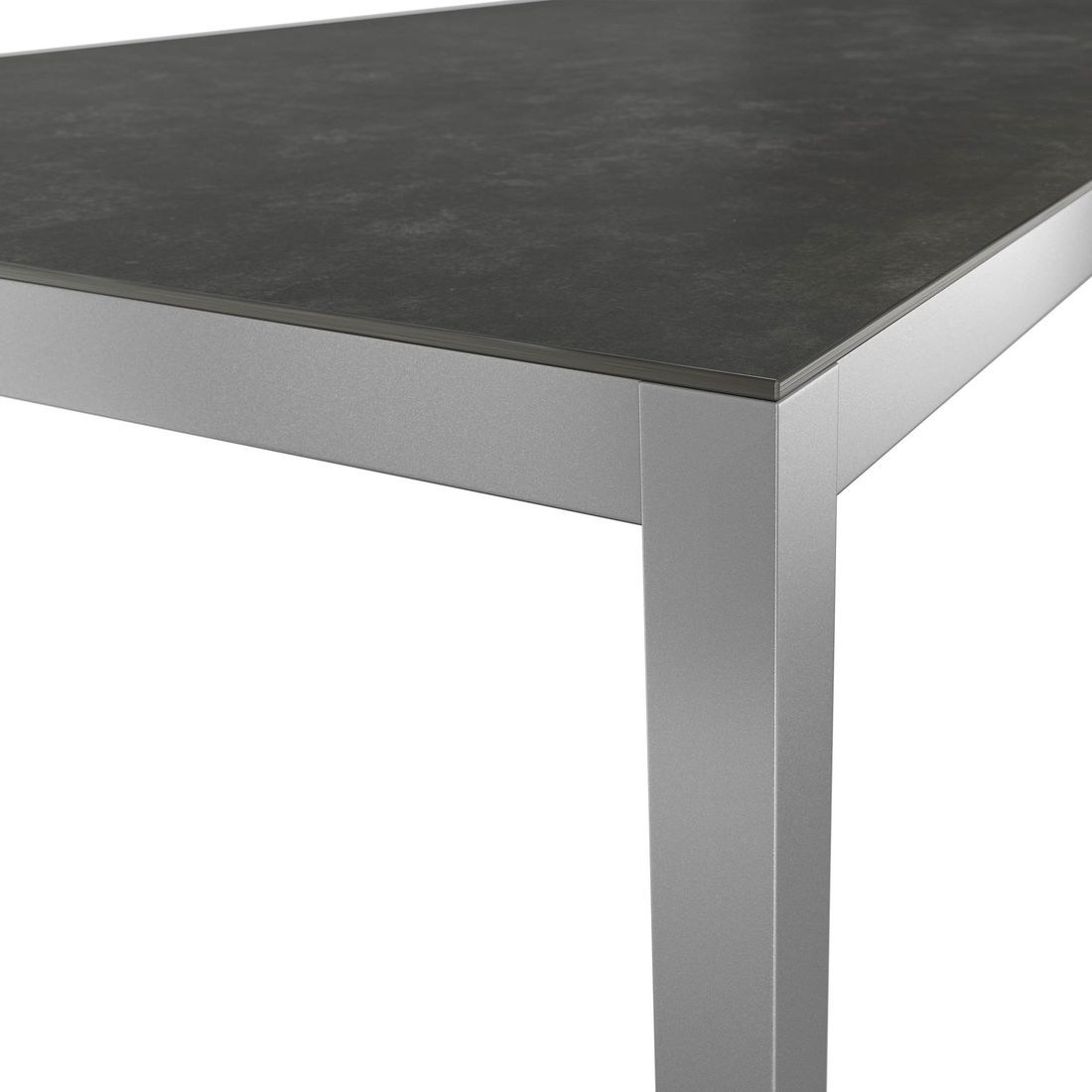 Oversikt over Hagebord 220x100 cm aluminium/glasskeramikk sølv - OUTLIV
