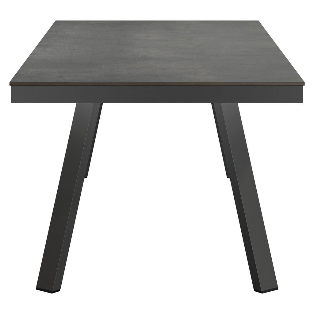 Montert Hagebord 220x100 cm aluminium/HPL sementgrå - OUTLIV i hage