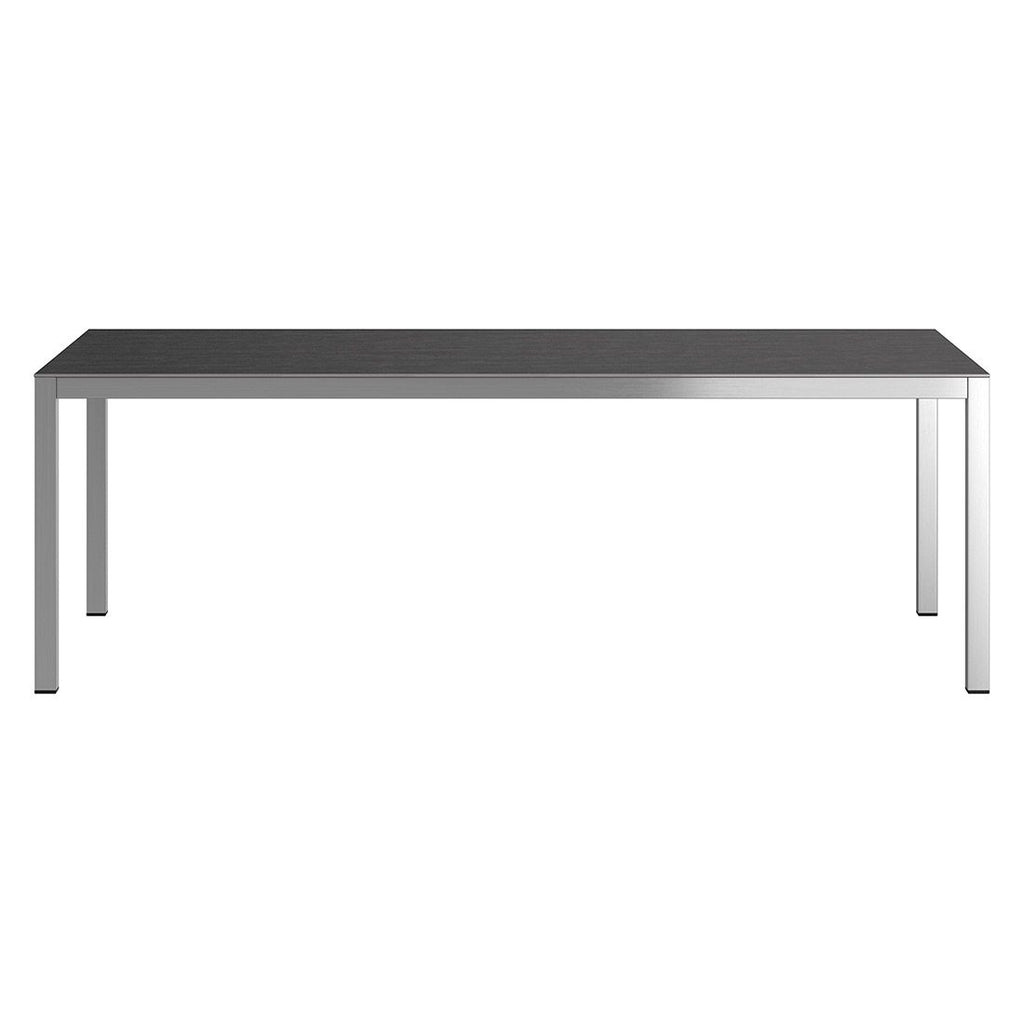 Hagebord 220x100 cm rustfritt stål/Dekton - OUTLIV bakside