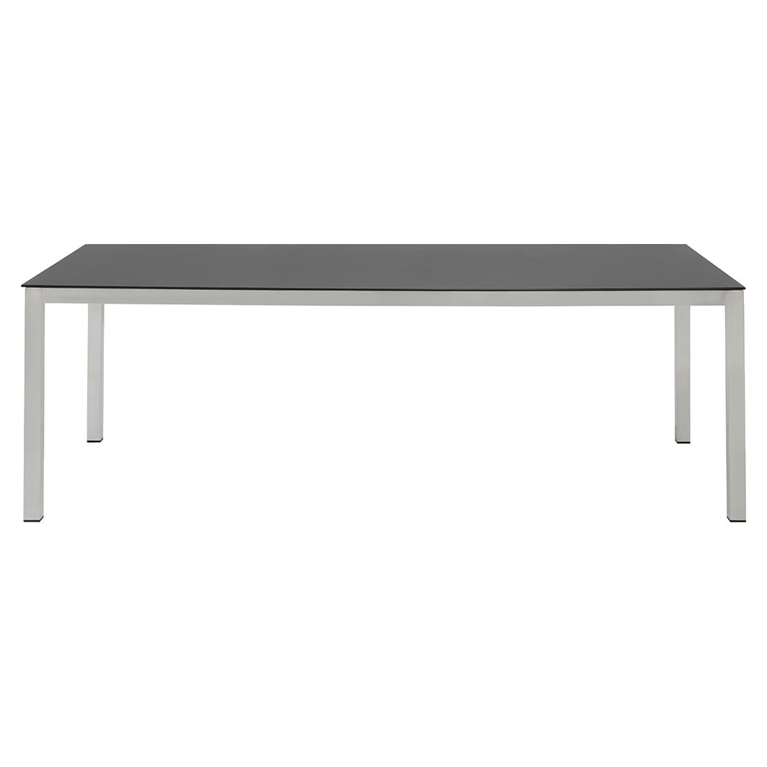 Hagebord 220x100 cm rustfritt stål/glasskeramikk - OUTLIV bakside