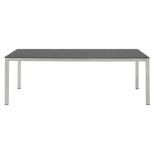 Hagebord 220x100 cm rustfritt stål/glasskeramikk - OUTLIV bakside