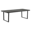 Hagebord 220x100 cm rustfritt stål/HPL - OUTLIV forfra