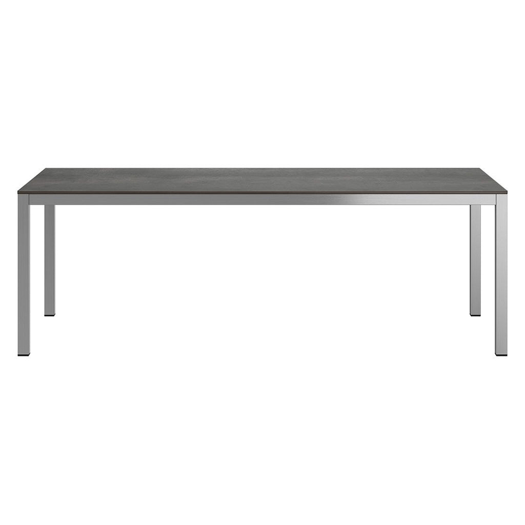 Hagebord 220x100 cm rustfritt stål/HPL - OUTLIV bakside