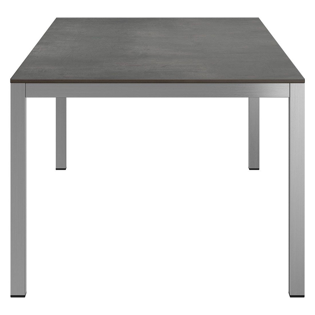 Hagebord 220x100 cm rustfritt stål/HPL - OUTLIV detalj av bordplate