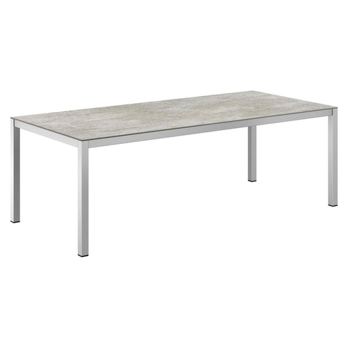 Hagebord 220x100 cm aluminium/Dekton - OUTLIV forfra