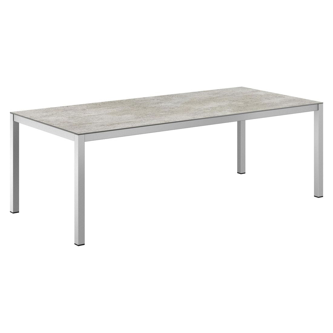 Hagebord 220x100 cm aluminium/Dekton - OUTLIV forfra