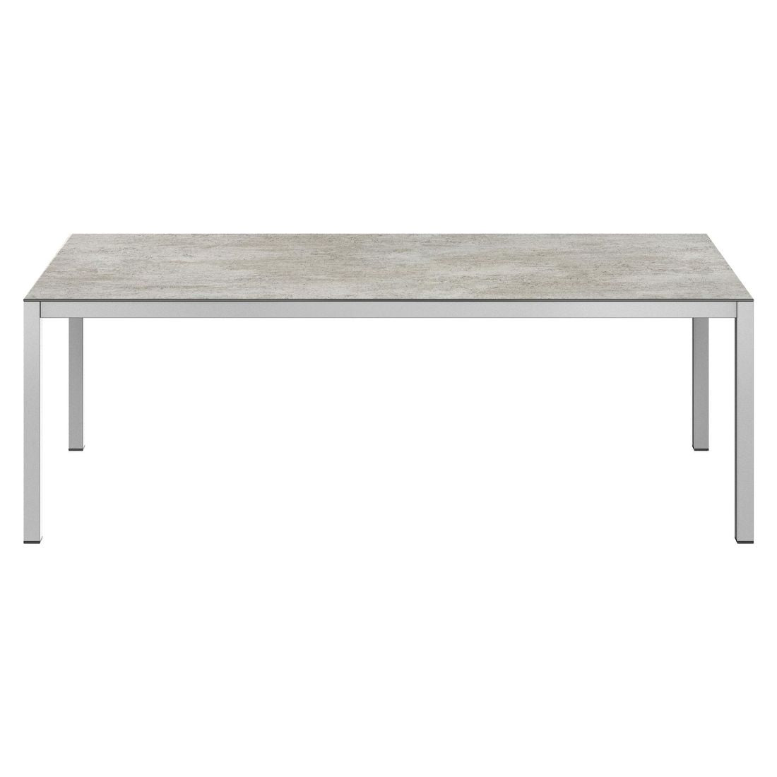 Montert Hagebord 220x100 cm aluminium/Dekton - OUTLIV på terrasse