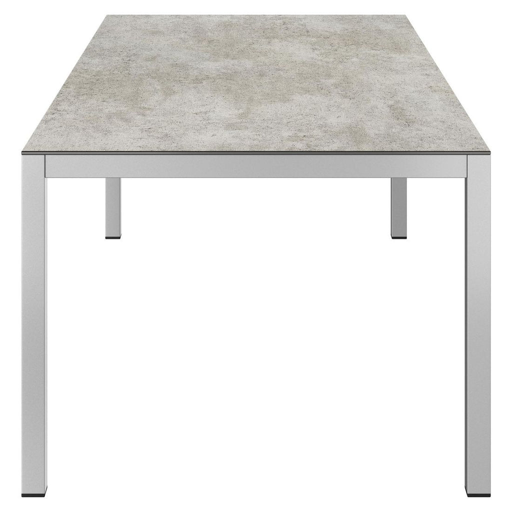 Nærbilde av aluminiumsramme på Hagebord 220x100 cm aluminium/Dekton - OUTLIV